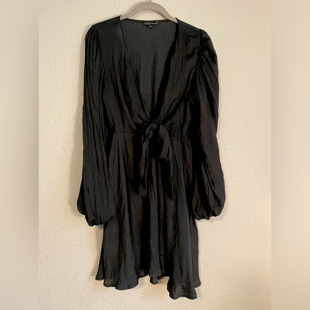 Wishlist Apparel Satin Front Tie Dress